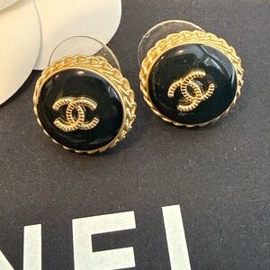 Chanel Gold CC Earrings